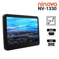 Ninova 13.3" HDMI/VGA Industrial Panel – NV-1330 (No Touch/USB/Headphone)