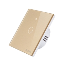 Ninova Zigbee Smart Glass Panel Switch 1 Gang - Gold