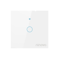 Ninova Zigbee Smart Glass Panel Switch 1 Gang - White