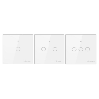 Ninova Zigbee Smart Glass Panel Switch 1 Gang - White