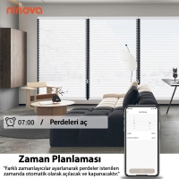 Ninova Zigbee Perde Panjur Anahtarı (Siyah)