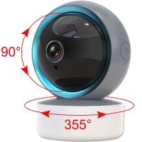 Tuya Akıllı WiFi IP Kamera - 2MP 1080P, 360 Derece Hareket Algılama İki Yönlü Ses Gece Görüş