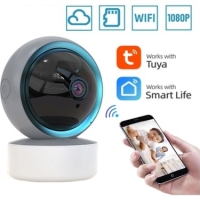 Tuya Smart WiFi IP Camera - 2MP 1080P, 360 Degree Motion Detection Two-Way Audio Night Vision
