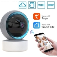 Tuya Akıllı WiFi IP Kamera - 2MP 1080P, 360 Derece Hareket Algılama İki Yönlü Ses Gece Görüş